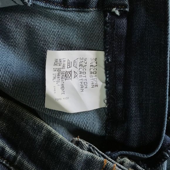 ANTONIO D’ERRICI EMBELLISHED BOOTCUT BLUE JEANS 8 - Picture 7 of 7